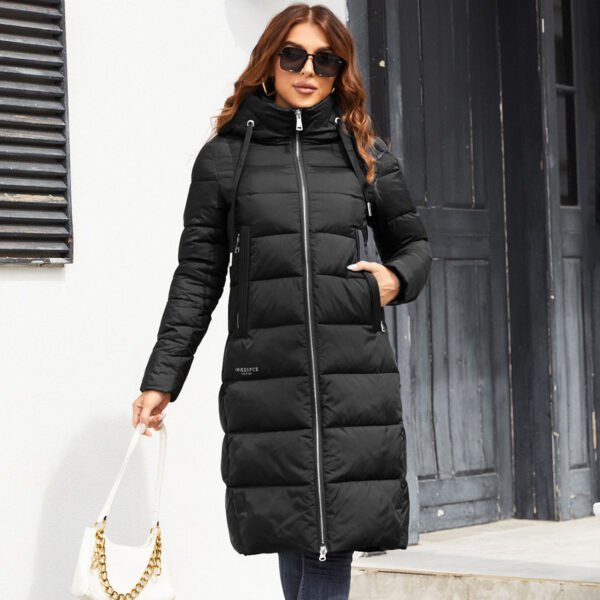 Veste à col montant zippé coupe-vent rembourrée en coton – Image 7