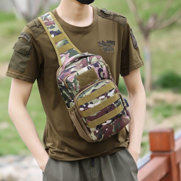Sac Bandoulière , Grande capacité, Multifonctionnel ,Camouflage Hommes – Image 4