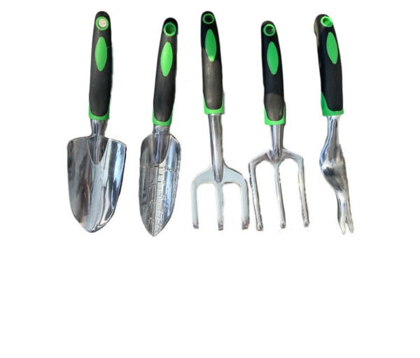 Ensemble de Fournitures de Jardin 9-pièce En Alliage D'aluminium , en Silicone Deux-couleur – Image 3
