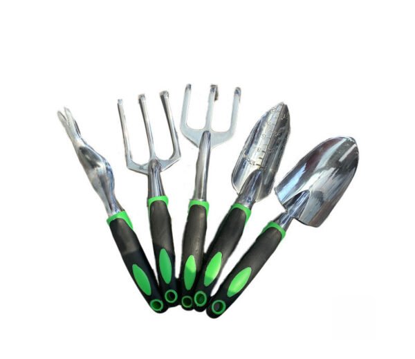Ensemble de Fournitures de Jardin 9-pièce En Alliage D'aluminium , en Silicone Deux-couleur – Image 2