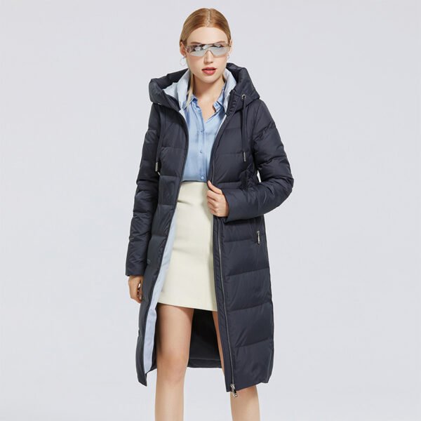 Veste à col montant zippé coupe-vent rembourrée en coton